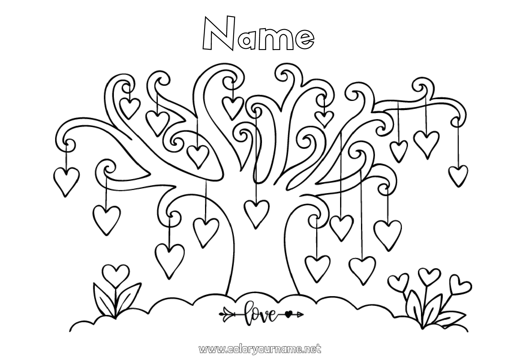 Coloring Page No Heart I Love You Valentine S Day