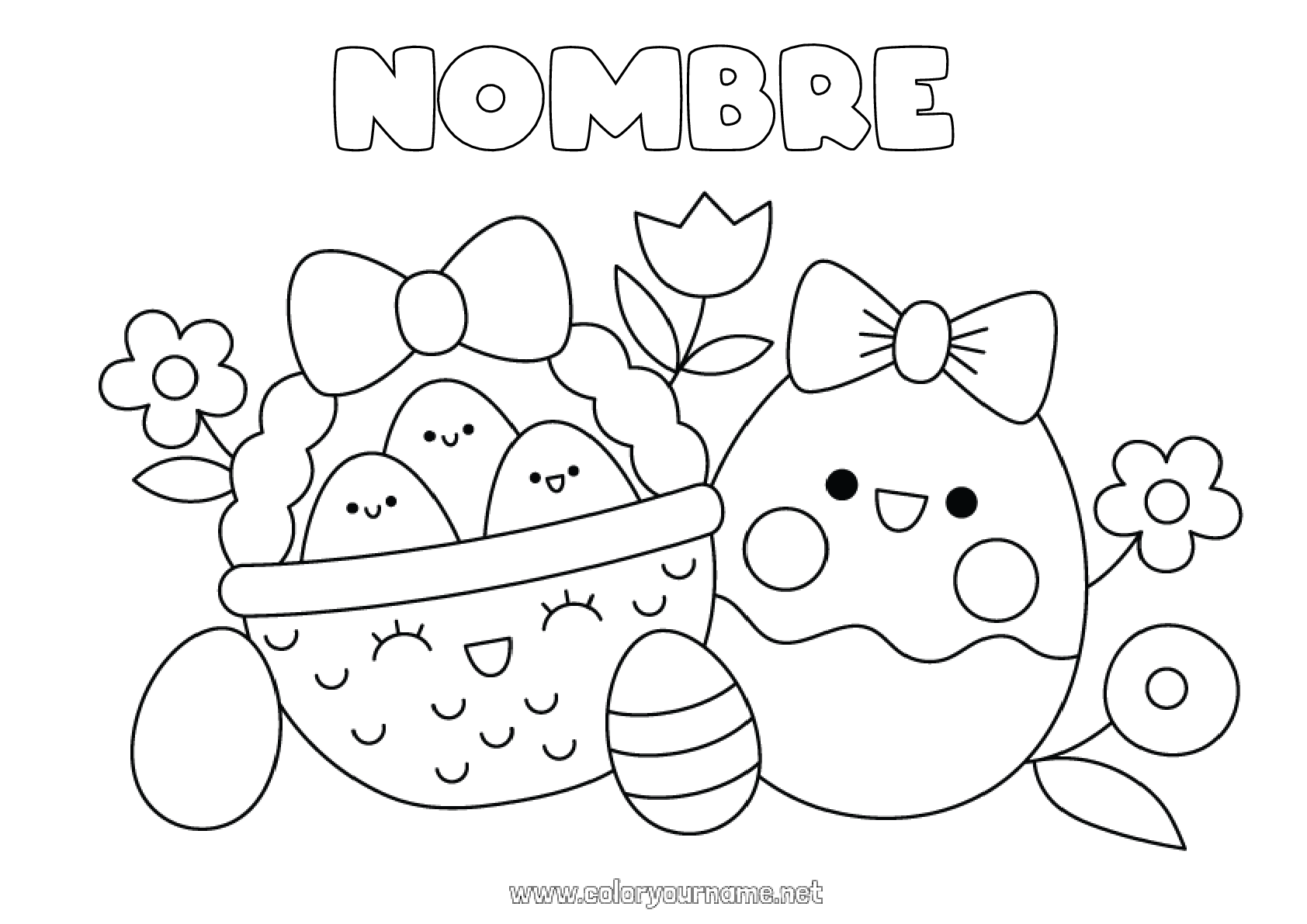 Kawaii 71 Dibujos Para Colorear Personalizables Gratis Para Imprimir