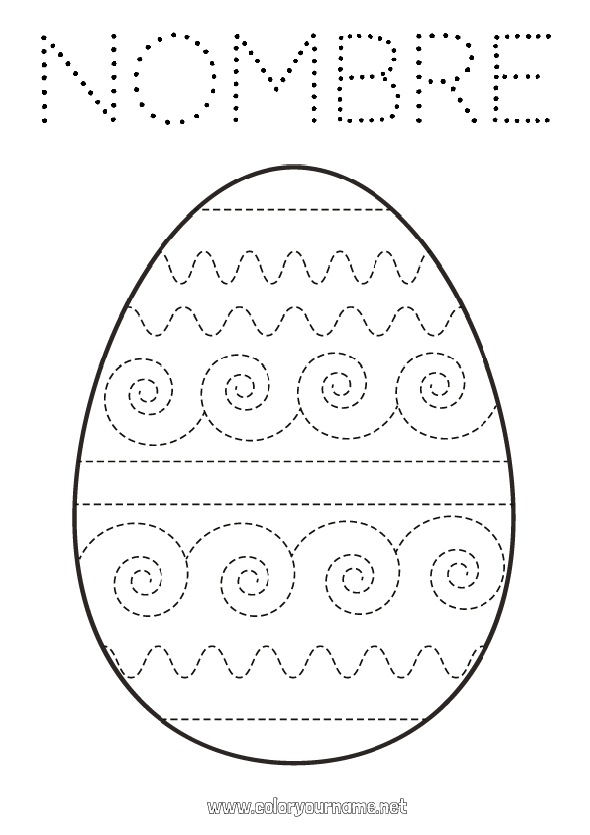 N De Colorear Primavera Actividades Para Ni Os Huevos De Pascua