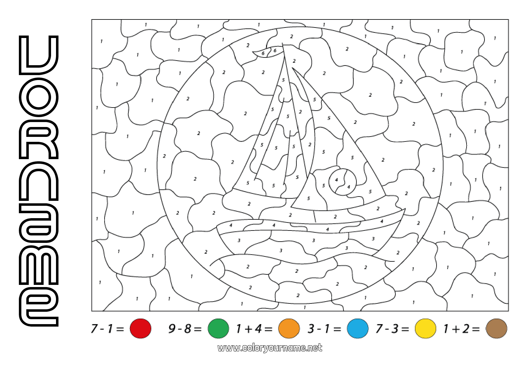 Malvorlage Nr 2486 Zahl Fahrzeuge Malen Nach Zahlen