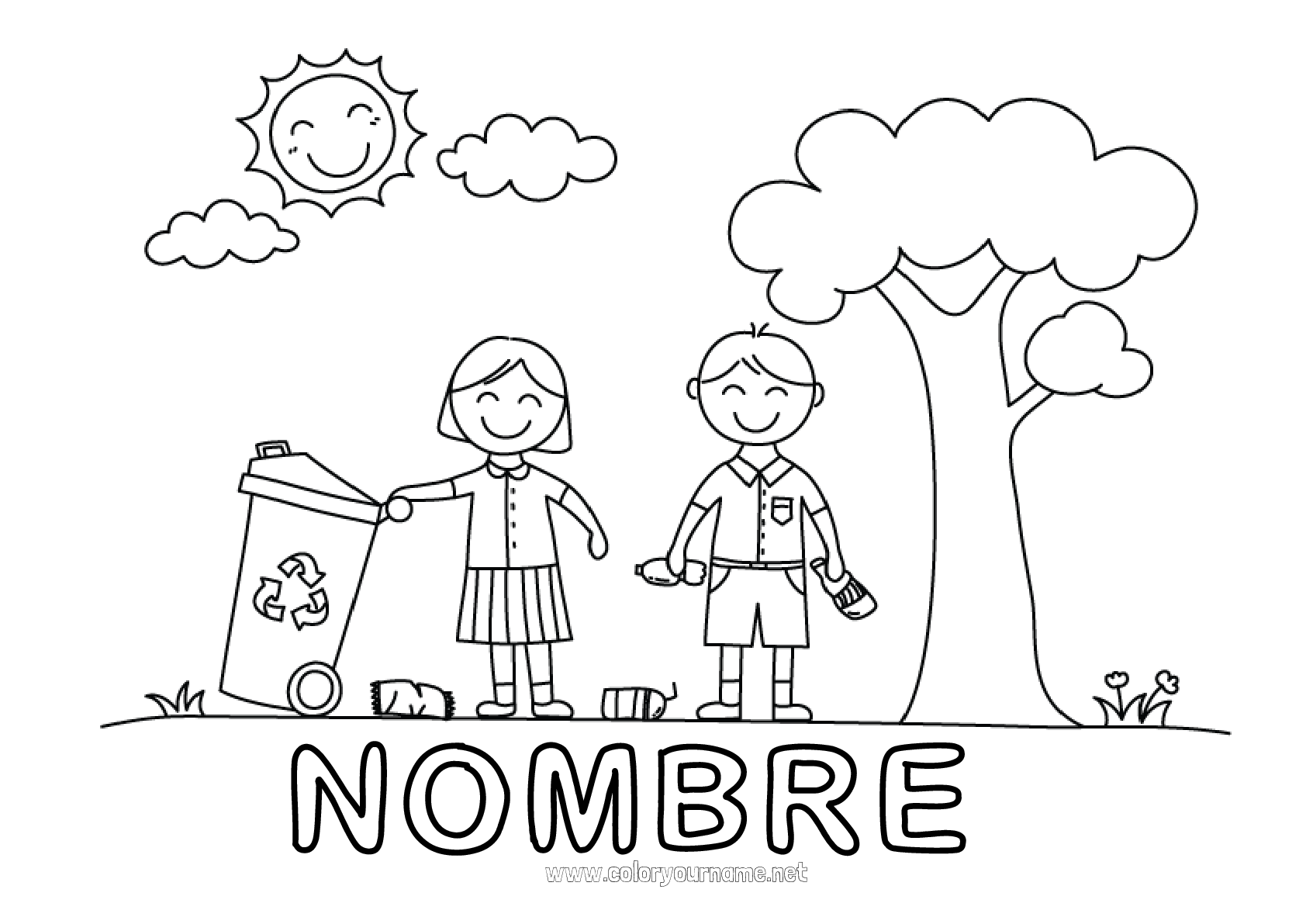 Nº de colorear 324 Ecología