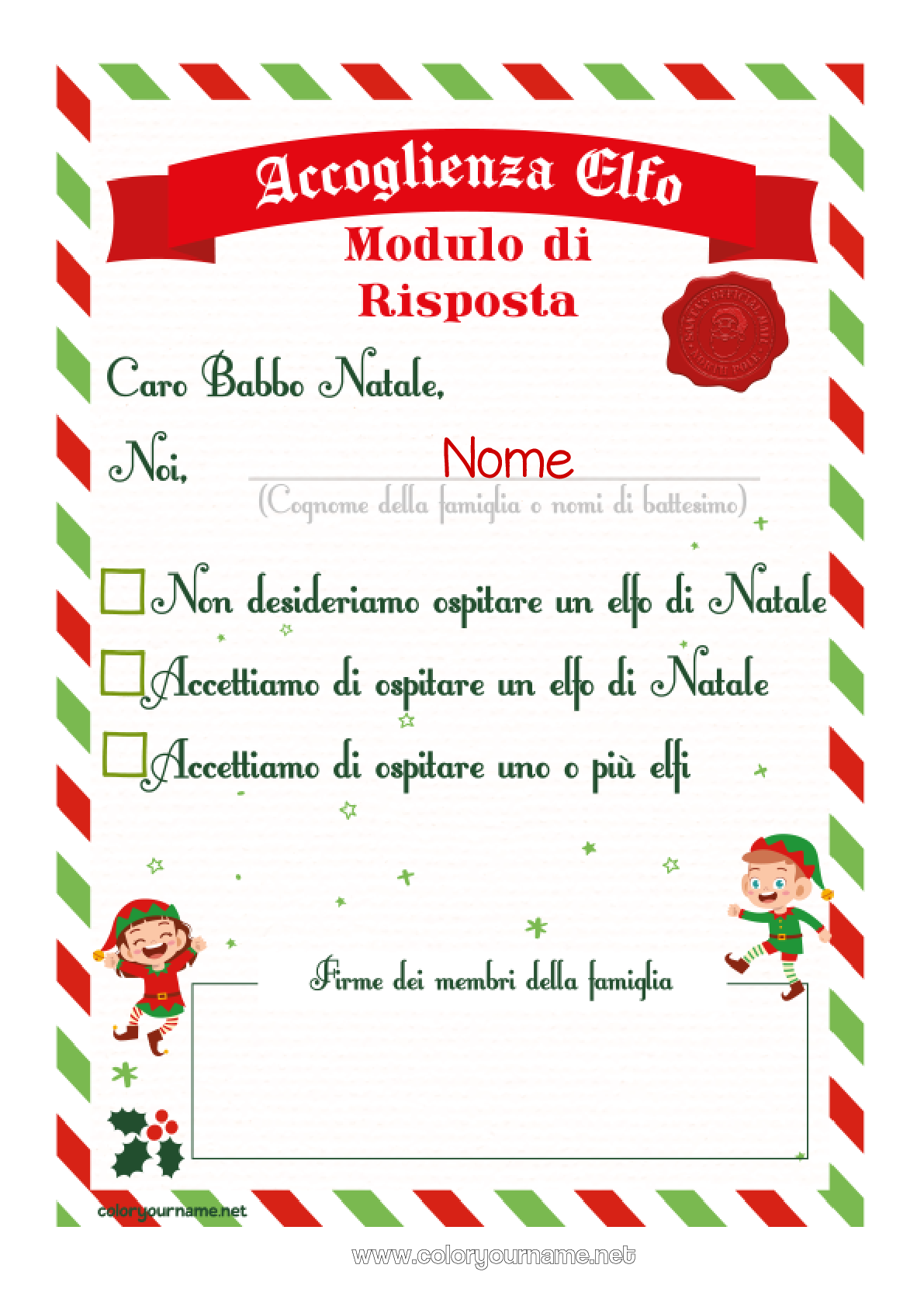 Pagina Da Colorare N 3391 Elfo Di Natale Lettere Di Elfi Scherzosi