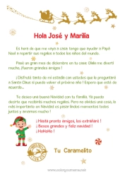 Colorear personalizable Elfos de navidad Cartas de elfos bromistas Carta de Despedida del Elfo