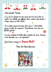 Coloriage personnalisable Lutins de Noël Lettres de lutins farceurs Lettre de départ, aurevoir lutin