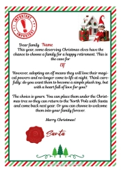 Coloring to customize Christmas elves Letters from prankster elves Elf Departure Letter