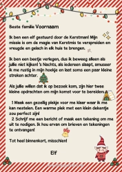 Gratis tekening Brieven van ondeugende elfjes Elf Aankomstbrief