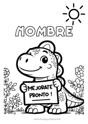 Dibujo libre Enfermo Dinosaurios Firmar