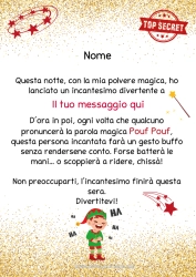 Colorare per personalizzare Elfo di Natale Missione dell'Elf di Natale Lettere di elfi scherzosi Scherzi e Idee per Elfi di Natale Trucco di magia