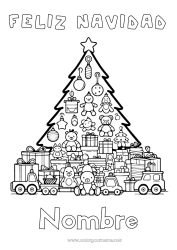 Dibujo libre árbol de Navidad Juguetes Juegos y juguetes Peluche Muñeca