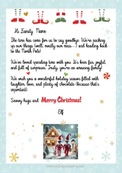 Coloring to customize Christmas elves Letters from prankster elves Elf Departure Letter