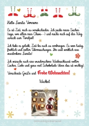 Kostenlose Malvorlage Weihnachtself Elfenstreiche-Briefe Elf Abschiedsbrief