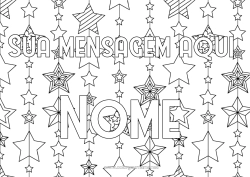 Desenho para personalizar Natal Decorações de Natal Guirlanda de Natal Nome decorado Estrelas Formas geométricas Fundo decorativo