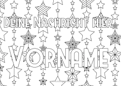 Kostenlose Malvorlage Weihnachten Weihnachtsdekoration Weihnachtsgirlande Dekorierter Name Sterne Geometrische Formen Dekorativer Hintergrund