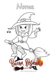 Desenho para personalizar Bruxa Epifania Befana