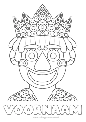 Gratis tekening Kroon Driekoningen Carnaval Vastenavond Koning Driekoningen cake