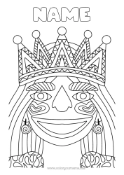 Free drawing Crown Epiphany Carnival Queen