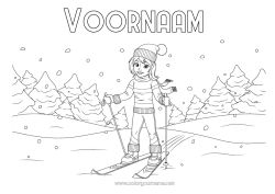 Gratis tekening Sport Sneeuw Winter Sneeuwvlokken Ski Wintersporten Berg