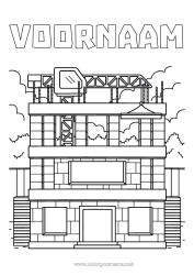 Gratis tekening Bouwvoertuigen Bouwberoepen Bouwplaats, bouw Gebouw Kraan