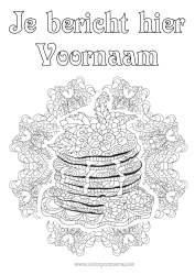 Gratis tekening Candlemas Pannenkoeken Zentangle