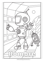 Dibujo libre Robot Espacio