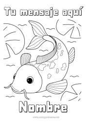 Dibujo libre Animales Carpa Koi Pescado Suerte Japón Animales marinos o acuáticos