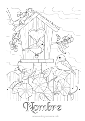 Dibujo libre Pájaro Aves y mamíferos voladores Casita para pájaros Carbonero, Herrerillo