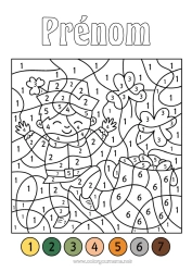 Coloriage à personnaliser Chaudron magique Chiffre Coloriages magiques Activités enfants Trèfle Irlande Fête de la Saint Patrick