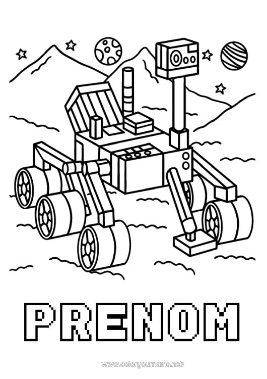 Coloriage à imprimer Véhicules Espace Autres véhicules