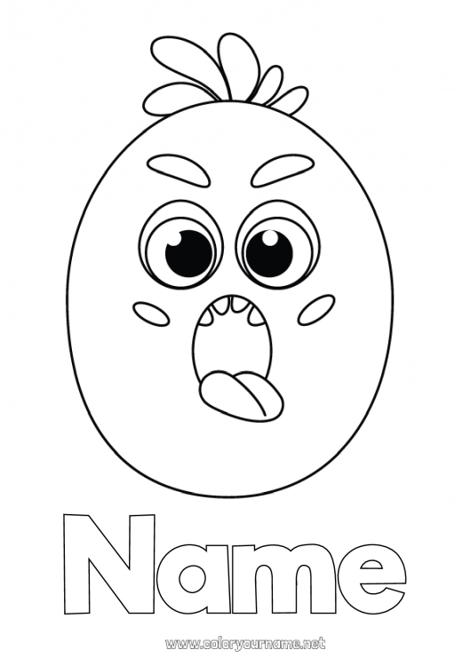 Coloring page to print Children's activities Alphabet