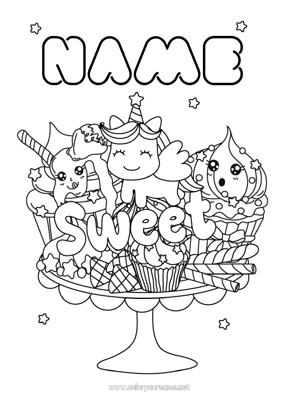 Coloring page No.108 - Cute Kawaii