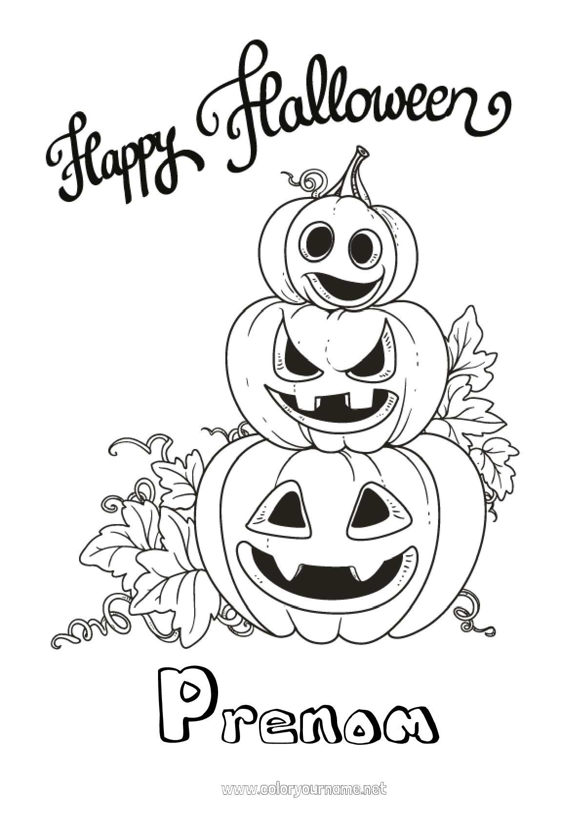 Coloriage N Citrouille Halloween