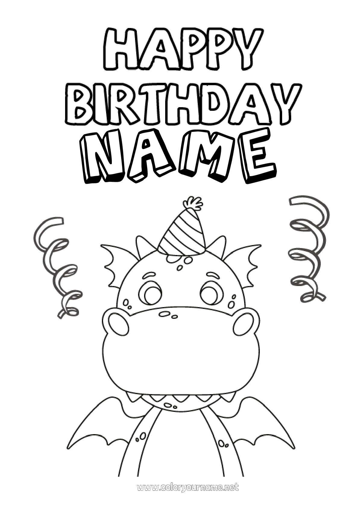 Coloring page No.702 - Dragon Chinese New Year