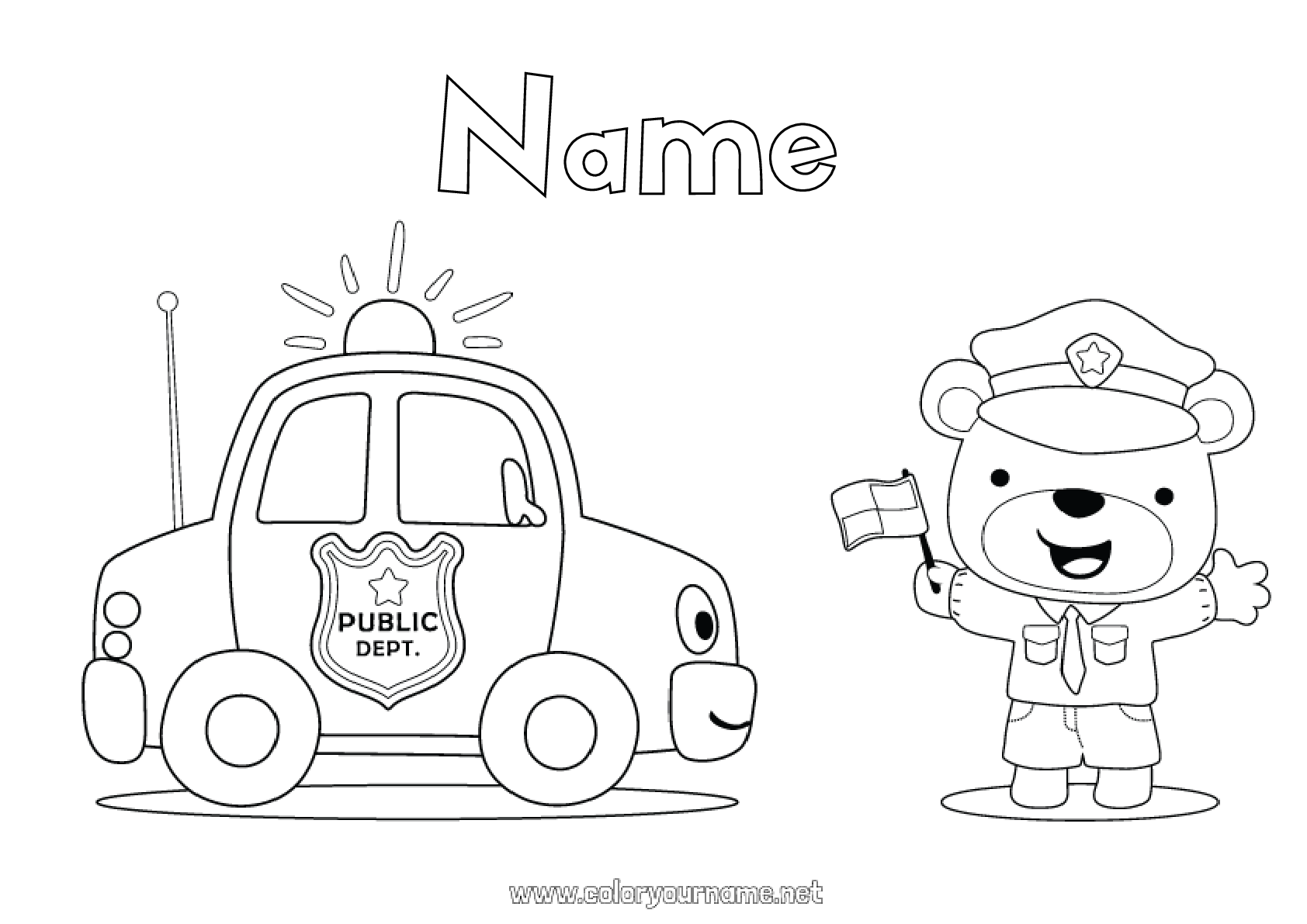 Do you have a child who has a dream to become a police? The police station  coloring pages provide a unique oppor…