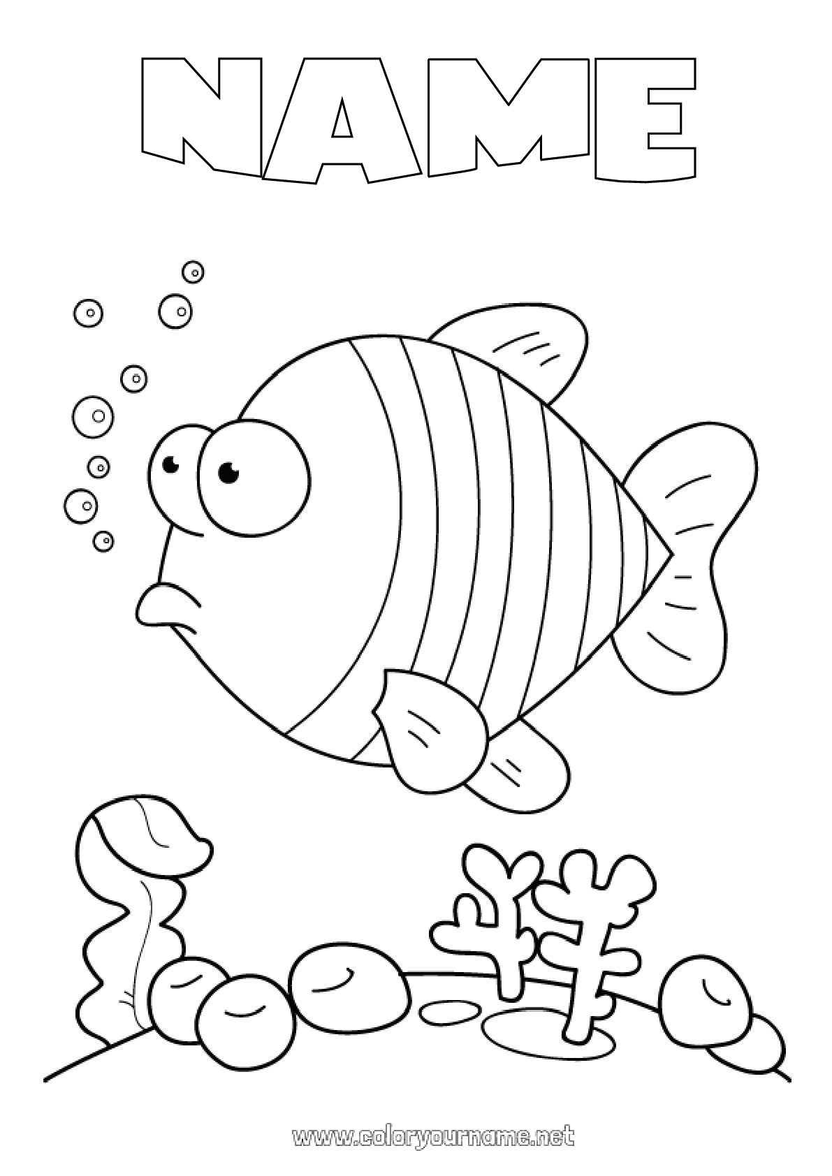 Coloring page No.1779 - Summer Sea Animal