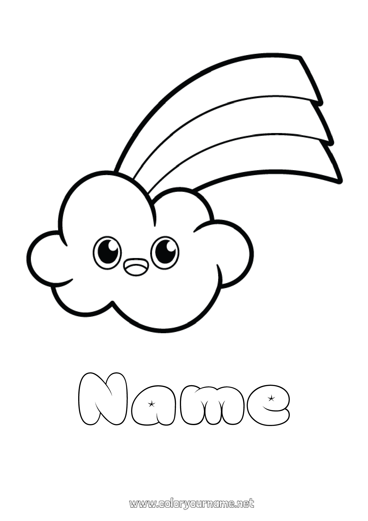 Coloring page No.1803 - Cute Kawaii Spring