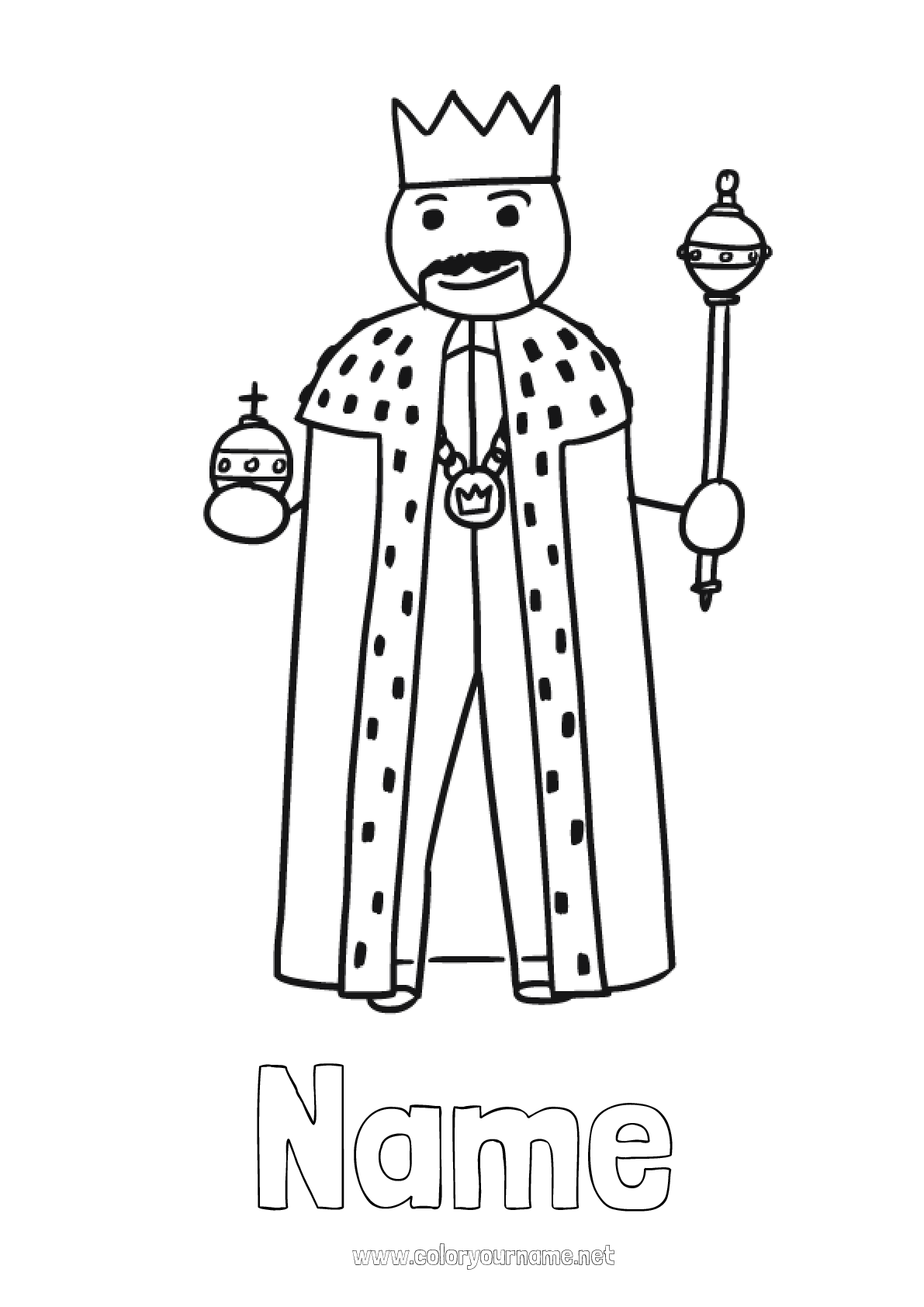 king crown coloring pages