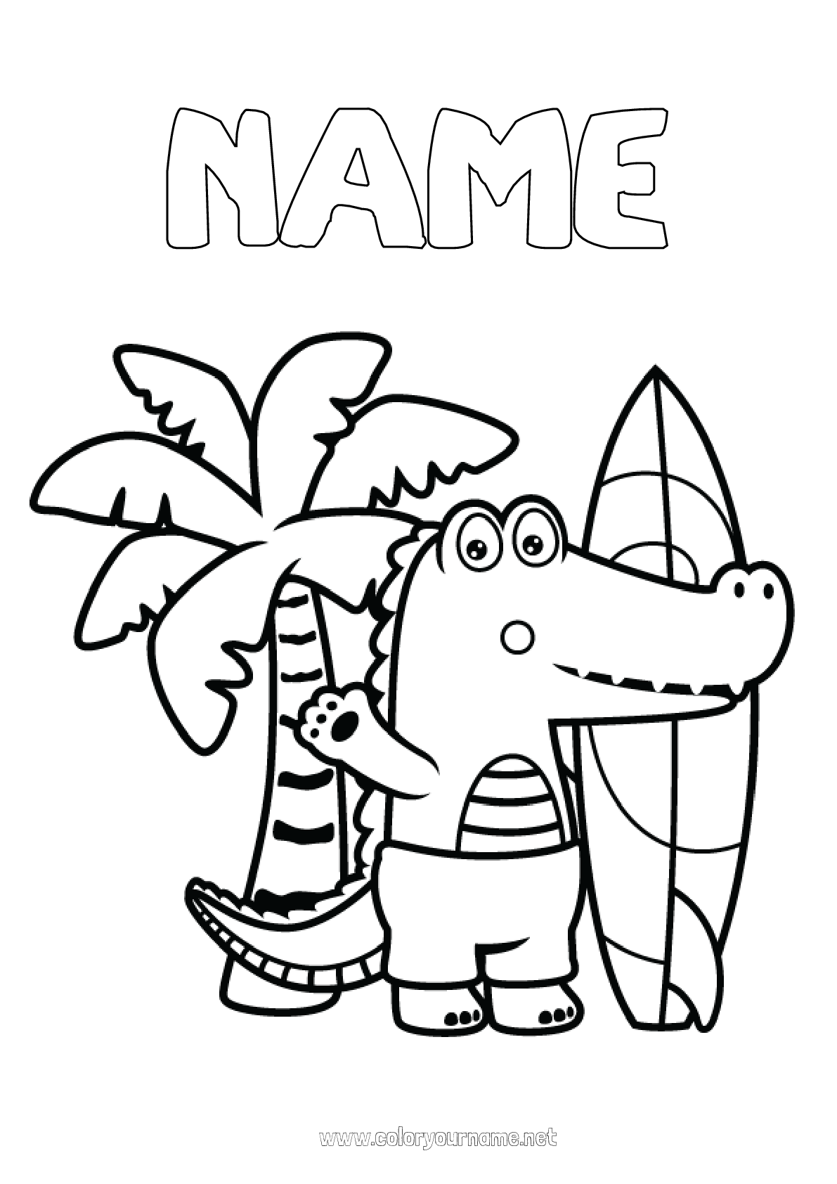 free surfs up coloring pages