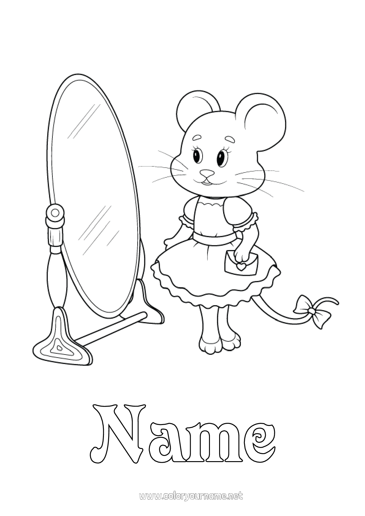 coloring-page-no-2536-mouse-tooth-fairy-animal