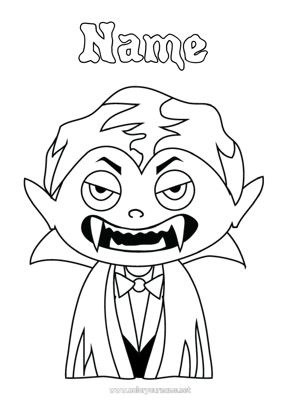 Coloring page No.3161 - Vampire