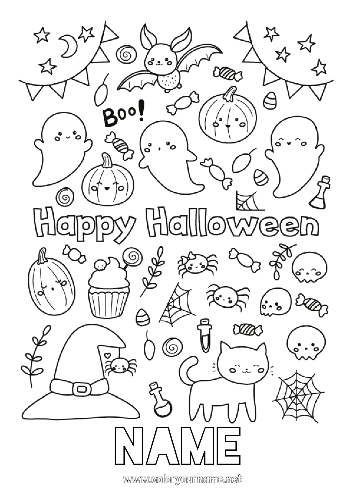 Coloring page No.593 - Monster Mummy Halloween