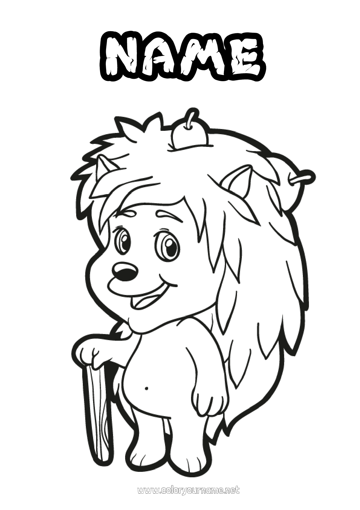 Coloring page No.3291 - Hedgehog Autumn Animal