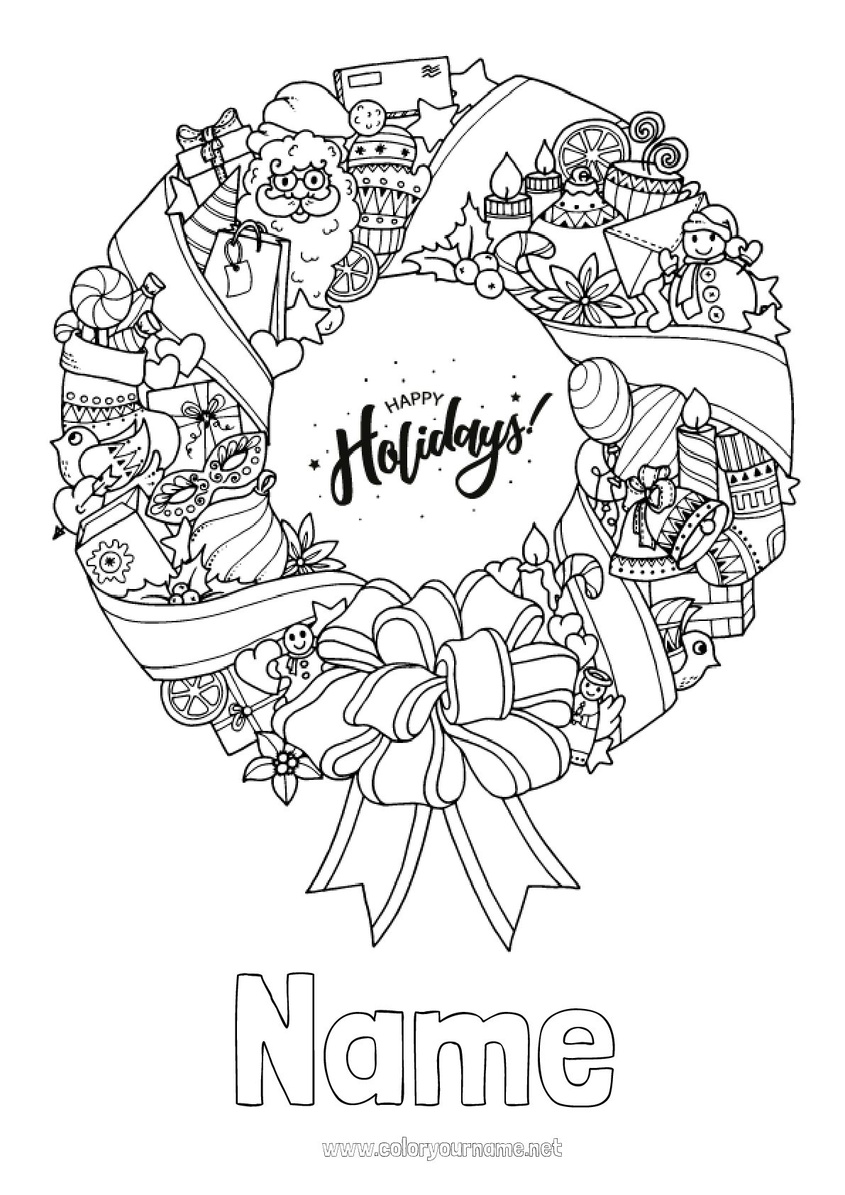 coloring-page-no-351-christmas-christmas-decorations