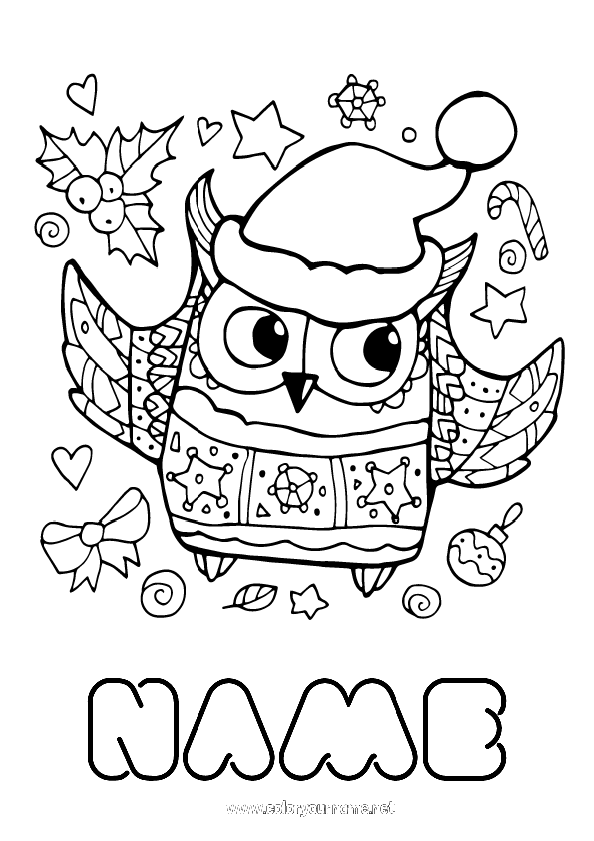 Coloring page No.16 - Ghost Halloween Owl