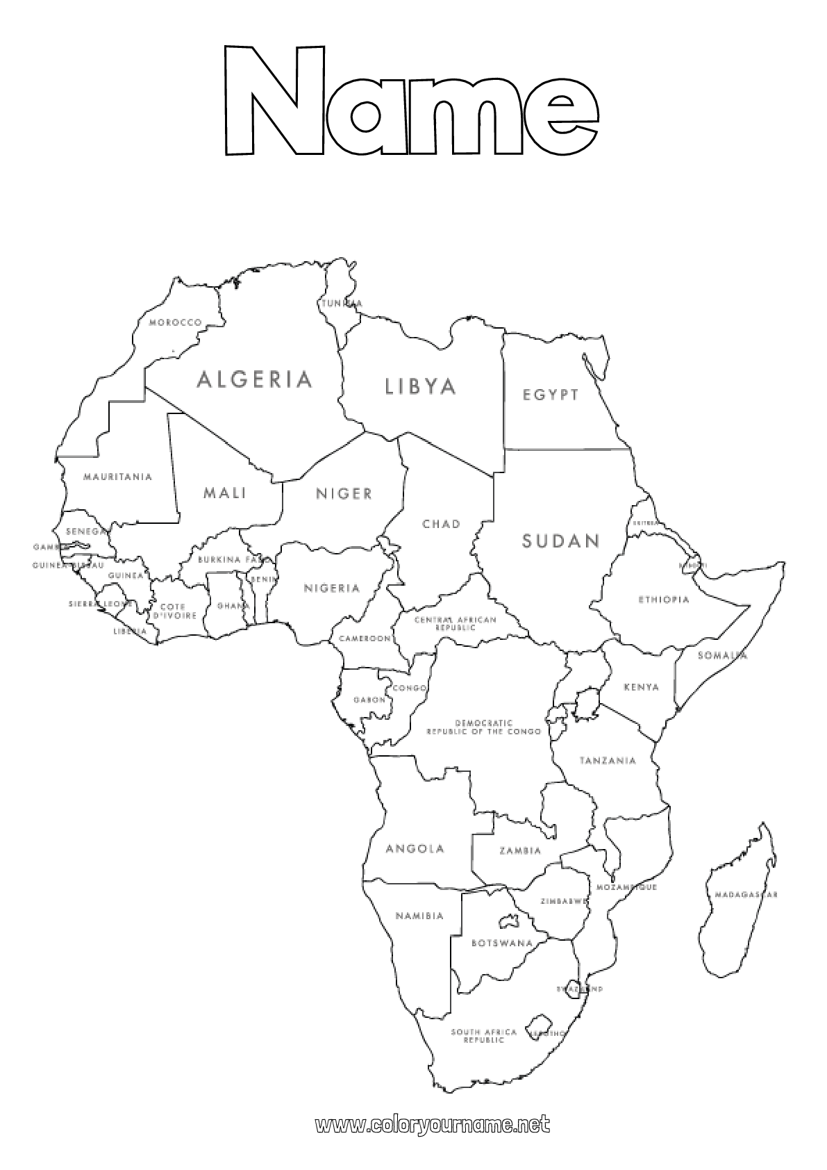 Coloring page No.3755 - Geography Egypt Africa