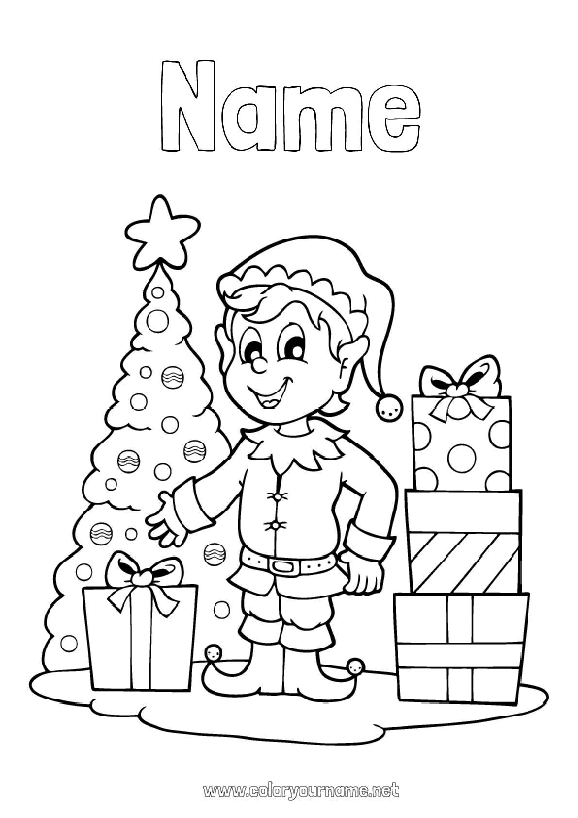 coloring pages of elf on a shelf
