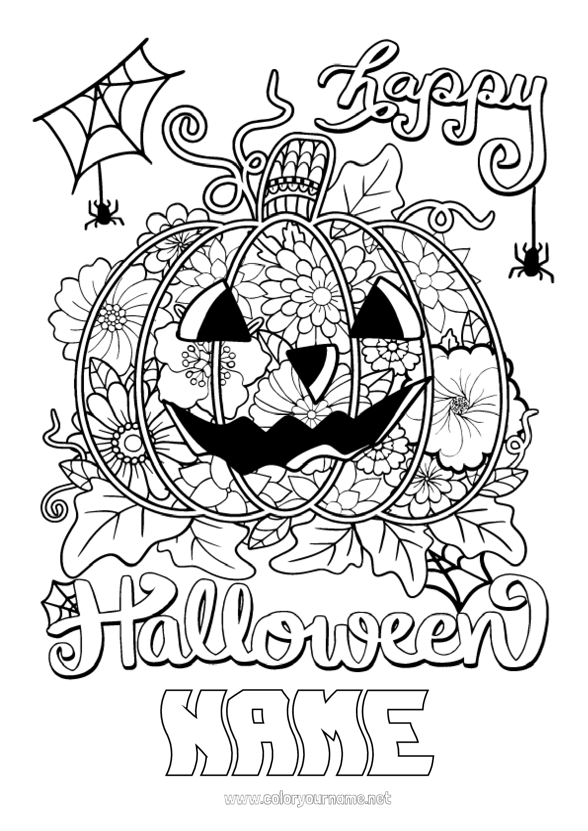 Halloween : 74 free customizable coloring pages to print - Page 2