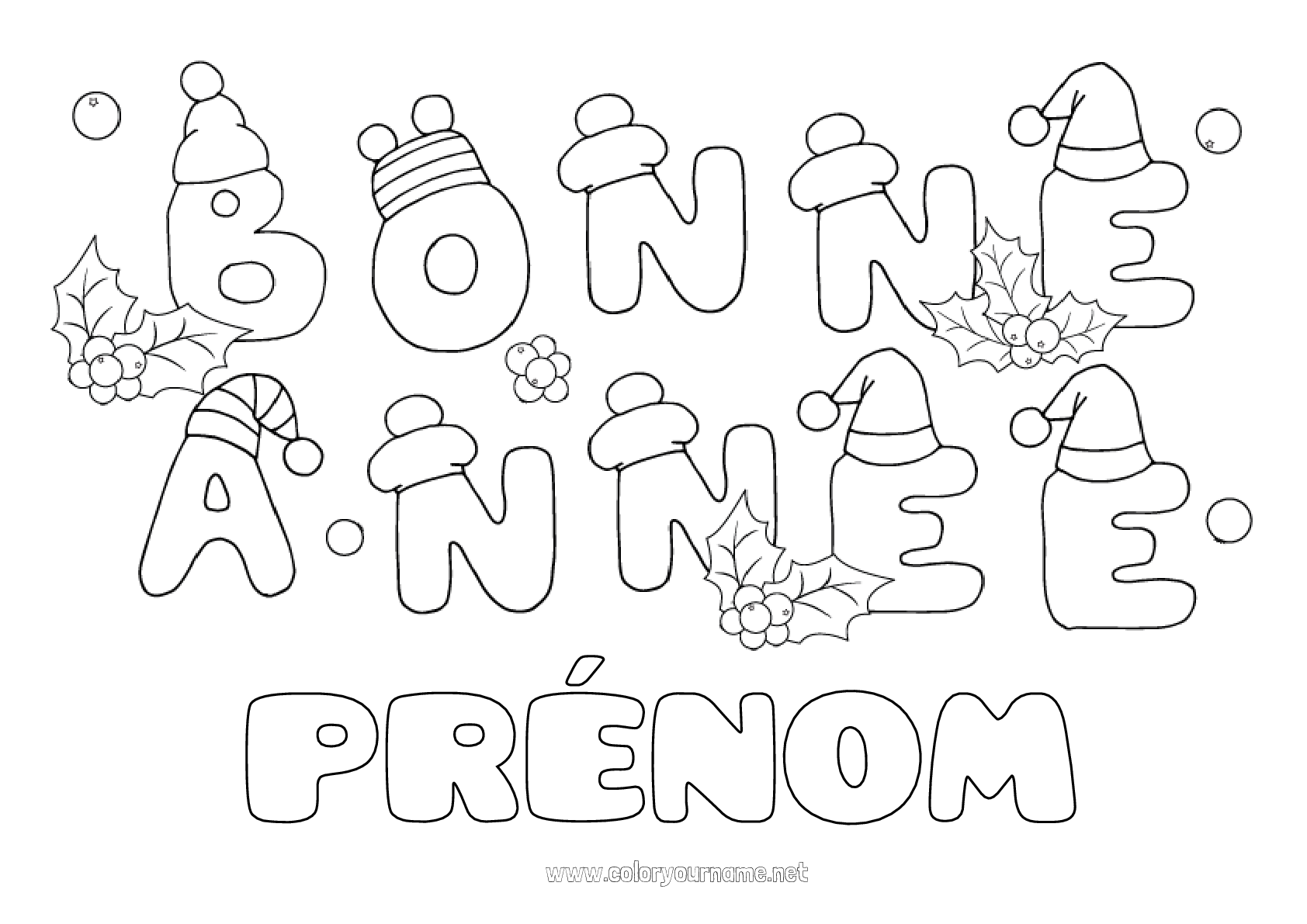 Coloriage n°445 - 2023 Bonne année