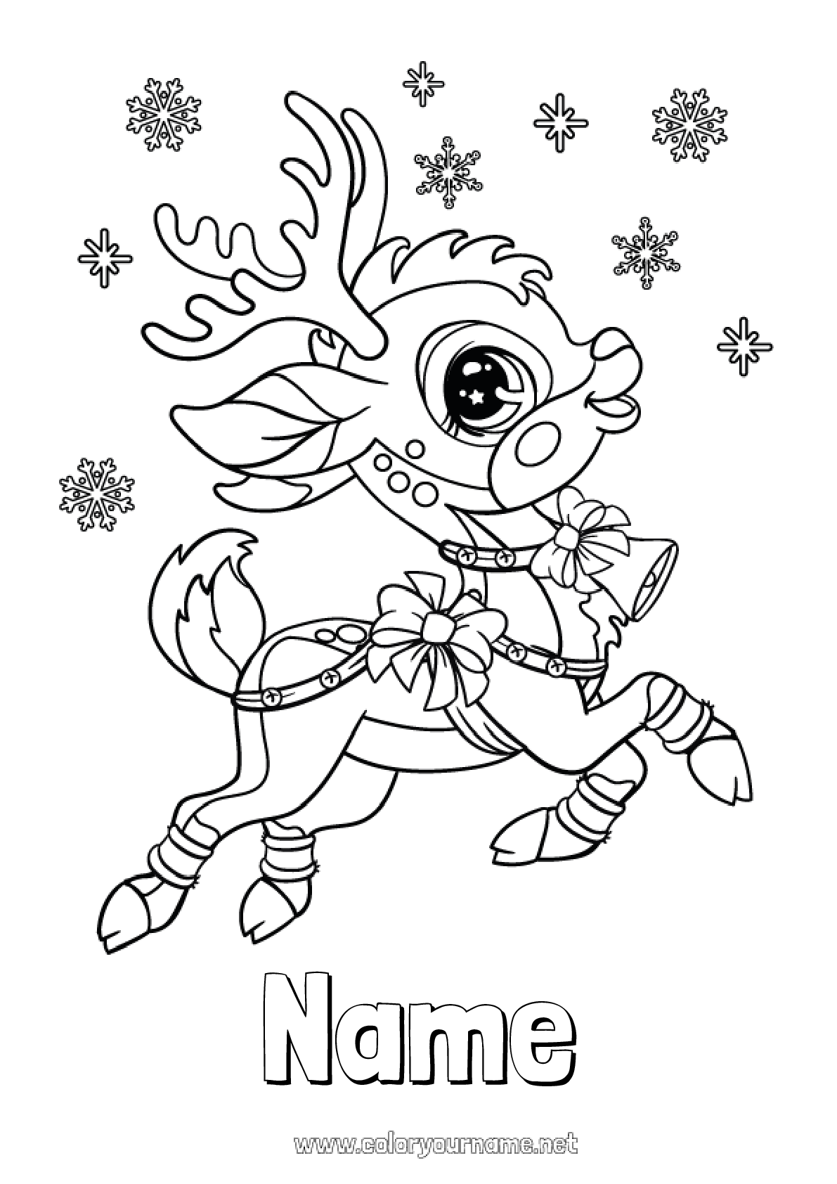 reigndeer coloring pages