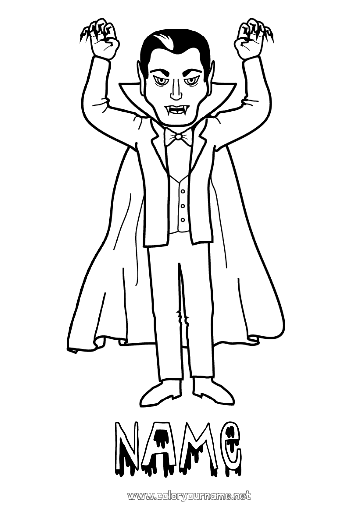 Coloring Page No Vampire Halloween